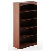Mayline Brighton 5 Shelf Bookcase (1 fixed shelf) in Cherry