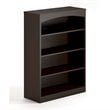 ADD TO YOUR SET: Mayline Brighton 4 Shelf Bookcase in Mocha
