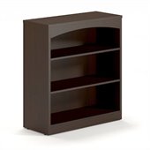 Mayline Brighton 3 Shelf Bookcase in Mocha