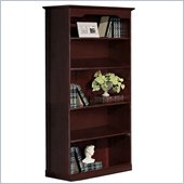 Mayline Toscana Bookcase with Five Shelves in Mahogany