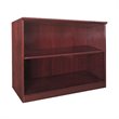 ADD TO YOUR SET: Mayline Corsica Two Shelf Bookcase in Sierra Cherry