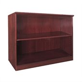 Mayline Corsica Two Shelf Bookcase in Sierra Cherry