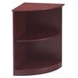 ADD TO YOUR SET: Mayline Corsica 2 Shelf Quarter-Round Bookcase in Sierra Cherry