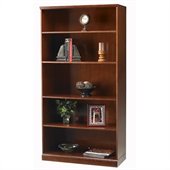 Mayline Sorrento 5 Shelf Bookcase in Bourbon Cherry
