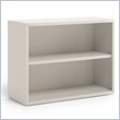ADD TO YOUR SET: Mayline CSII 2 Shelf Metal Bookcase in Mist