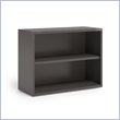 ADD TO YOUR SET: Mayline CSII 2 Shelf Metal Bookcase in Medium Tone