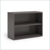 Mayline CSII 2 Shelf Metal Bookcase in Medium Tone