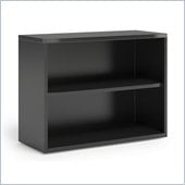 Mayline CSII 2 Shelf Metal Bookcase in Black