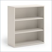 Mayline CSII 3 Shelf Metal Bookcase in Mist