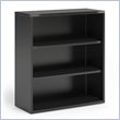 ADD TO YOUR SET: Mayline CSII 3 Shelf Metal Bookcase in Black