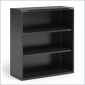 Mayline CSII 3 Shelf Metal Bookcase in Black