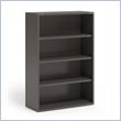 ADD TO YOUR SET: Mayline CSII 4 Shelf Metal Bookcase in Medium Tone