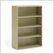 ADD TO YOUR SET: Mayline CSII 4 Shelf Metal Bookcase in Putty