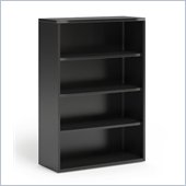Mayline CSII 4 Shelf Metal Bookcase in Black