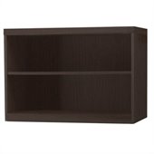 Mayline Aberdeen 2 Shelf Bookcase in Mocha