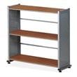 ADD TO YOUR SET: Mayline Eastwinds Three Shelf Bookcase in Medium Cherry