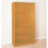Mayline Corsica 5-Shelf Open Bookcase in Golden Cherry