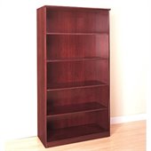 Mayline Corsica 5-Shelf Open Bookcase in Sierra Cherry