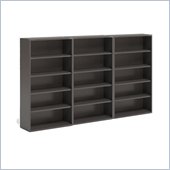 Mayline CSII 5 Shelf Metal Wall Bookcase in Medium Tone