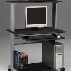 Mayline Crosswinds Mobile Computer Desk with Hutch