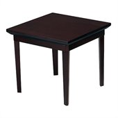 Mayline Corsica Square End Table in Mahagony