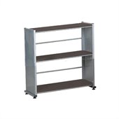 Mayline Eastwinds Three Shelf Bookcase in Black Anthracite