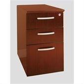 Mayline Napoli 3 Drawer Pedestal File in Sierra Cherry on Veneer