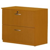 Mayline Napoli 2 Drawer Lateral Wood File Cabinet in Golden Cherry
