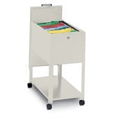 Mayline Mobilizer 1 Drawer Mobile Metal File Storage Cabinet with Lid 