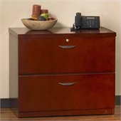 Mayline Mira 2 Drawer Freestanding Lateral File in Medium Cherry