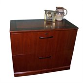 Mayline Sorrento 2 Drawer Lateral File in Bourbon Cherry