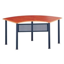 Mayline Encounter 67x24 Crescent Table w/ Scratch Resistance Melamine Surface