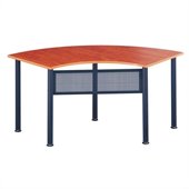 Mayline Encounter 67x24 Crescent Table w/ Scratch Resistance Melamine Surface