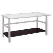 Mayline Techworks 60in W Full Base Shelf in Textured Black Paint