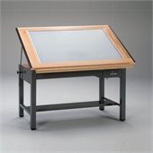Mayline Ranger Steel 4 Post Light Table