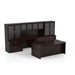 Mayline Aberdeen Typical AT7 Executive Desk Suite in Mocha