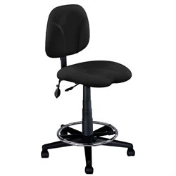 Mayline Comfort Swivel Task Stool-Gray