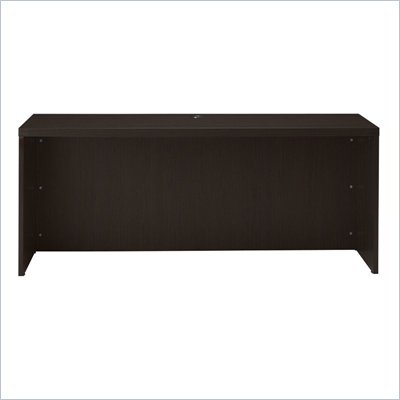 Mayline Aberdeen Wood Credenza Desk in Mocha