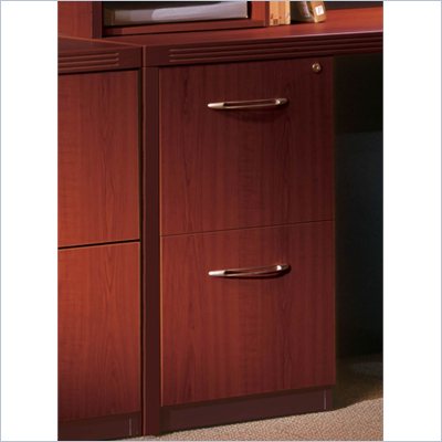Mayline Aberdeen 2 Drawer Vertical Wood File Pedestal for Credenza