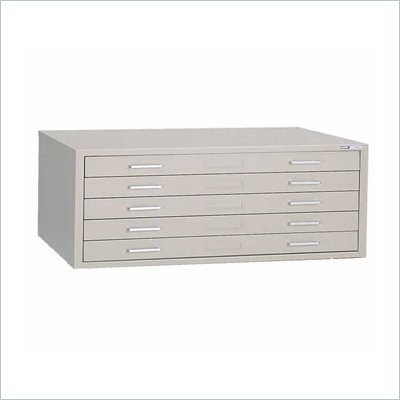 Mayline C-Files 5 Drawer Metal Flat Files with Dust Covers