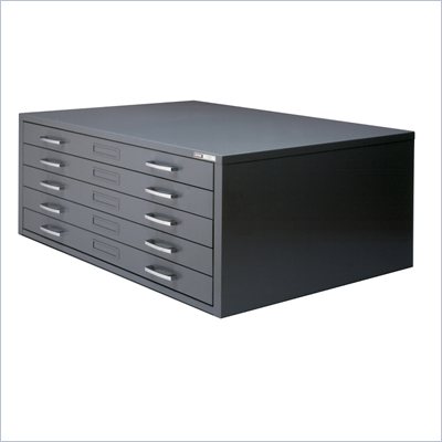 Mayline C-Files 5 Drawer Metal Flat Files Cabinet