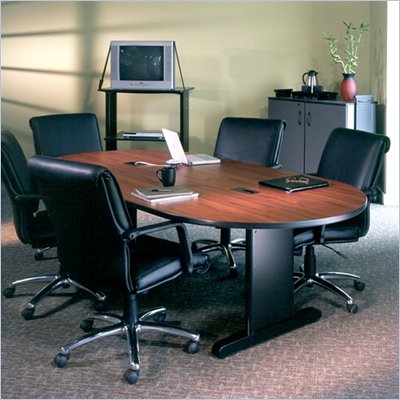 Mayline CSII Boat Shaped 7' Conference Table with Trestle Base