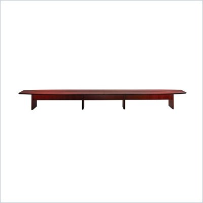 Mayline Corsica Boat Shaped 26' Conference Table with Slab Base