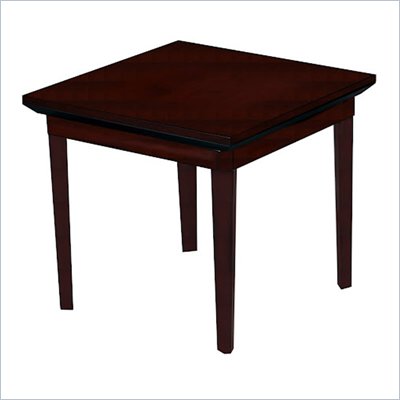 Mayline Corsica Square End Table in Sierra Cherry