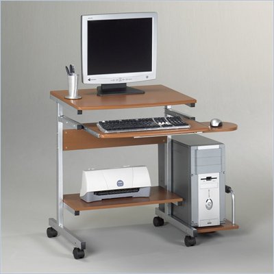 Mayline Eastwinds Portrait Mobile Wood Computer Desk