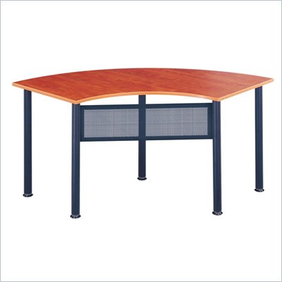 Mayline Encounter 67x24 Crescent Table w/ Scratch Resistance Melamine Surface
