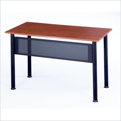 Mayline Encounter Rectangular Heavy Gauge Steel Table w/ Cherry Top