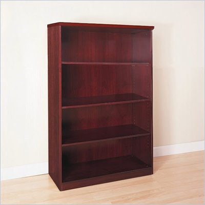 Mayline Luminary 68" H 4 Shelf Wood Bookcase in Cherry