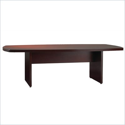 Mayline Luminary Curved End 6' Conference Table with Curved Base