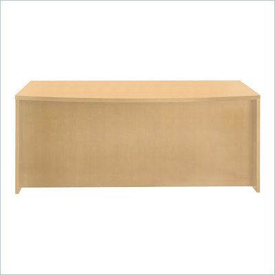 Mayline Luminary Bow Front Wood Desk in Maple Finish